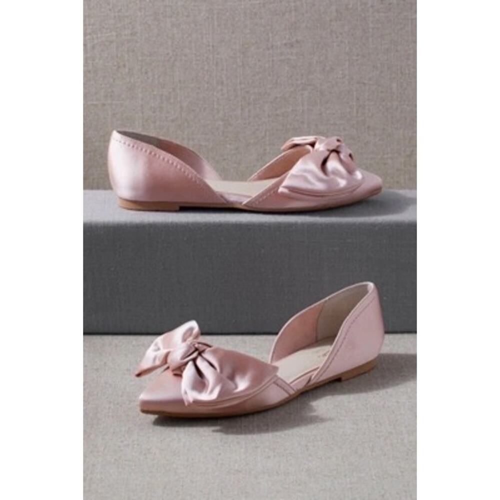Seychelles | Women | Sheila d’Orsay Blush Pink Romantic Satin Bow Flats | Size 8 - Picture 15 of 16